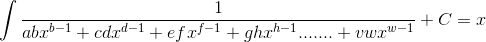 x^{f-1}&plus;ghx^{h-1}&space;.......&space;&plus;vwx^{w-1}&space;}&space;&plus;&space;C=&space;x.gif