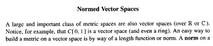 Carothers - 1 - Defn of a Normed Vector Space ... ... PART 1 ... .png