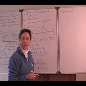 Conservation of energy work energy theorem stopping distance