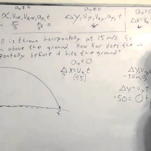 Two-dimensional projectile motion