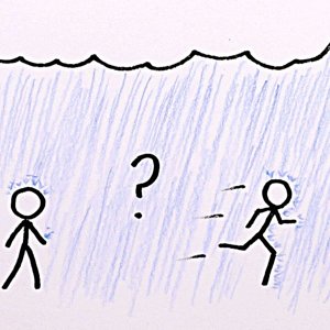 Is it Better to Walk or Run in the Rain?