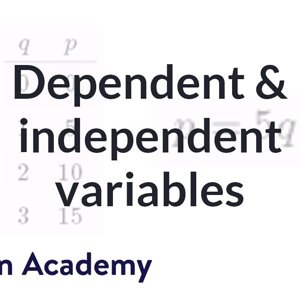 Dependent and independent variables exercise: the basics | Algebra I | Khan Academy