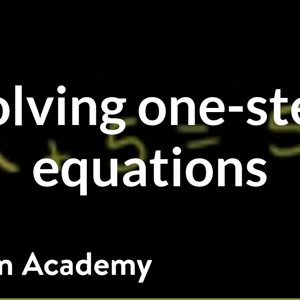 Example of solving a one-step equation | Linear equations | Algebra I | Khan Academy