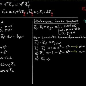 01. Tensor primer for Special Relativity: Basis changes and Minkowski inner product - YouTube