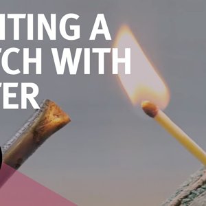 Lighting a match with water