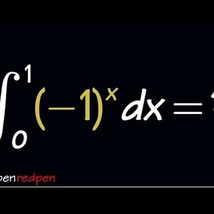 A complex integral?  integral of (-1)^x from 0 to 1 - YouTube
