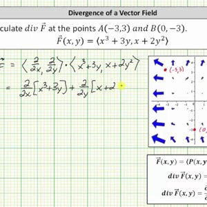 Determine the Divergence of a 2D Vector Field