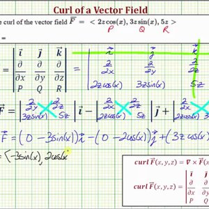 Ex 2: Determine the Curl of a Vector Field