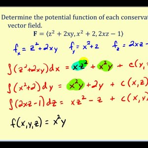 Determining the Potential Function of a Conservative Vector Field