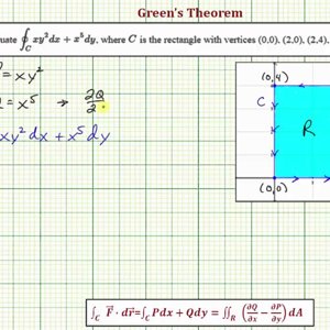 Ex 1: Use Green's Theorem to Evaluate a Line Integral (Rectangle)