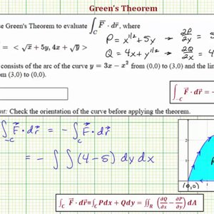 Ex 3: Use Green's Theorem to Evaluate a Line Integral (Negative Orientation)