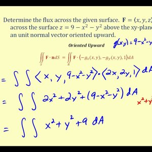 Surface Integral of a Vector Field - Part 2