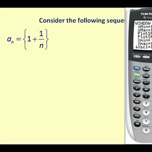 Sequences on the TI84 Graphing Calculator