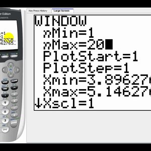 Graph Partial Sums of an Infinite Series on the TI84<