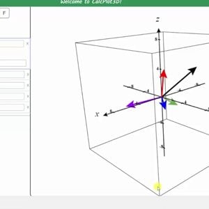 Graph 3D Vectors Using 3D Calc Plotter