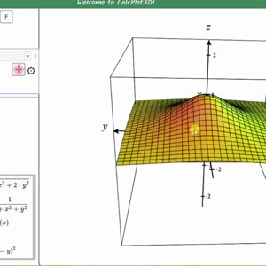 Graph a Function of Two Variable Using 3D Calc Plotter