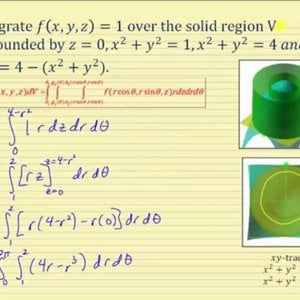 Triple Integrals Using Cylindrical Coordinates<