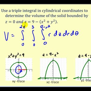 Triple Integral and Volume Using Cylindrical Coordinates