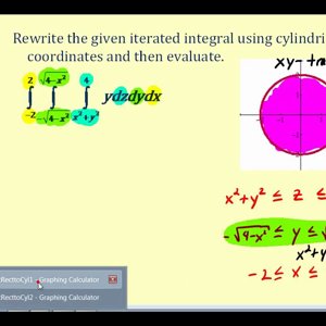 Rewrite Triple Integrals Using Cylindrical Coordinates
