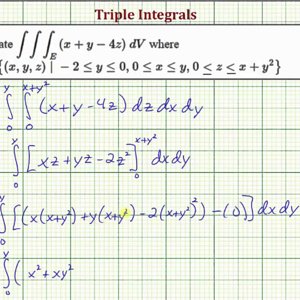 Ex 4: Set up and Evaluate a Triple Integral of x+y-4z