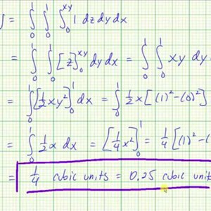 Use a Triple Integral to Determine Volume Ex 1 (Rectangular Coordinates)