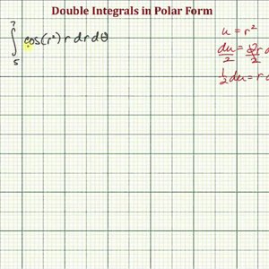 Evaluate a Double Integral in Polar Form - f(x,y)=cos(x^2+y^2) Over a Ring