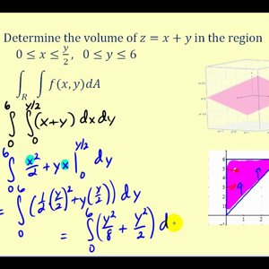 Double Integrals and Volume over a General Region - Part 1
