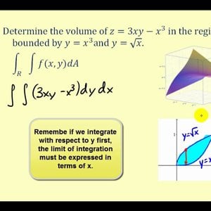 Double Integrals and Volume over a General Region - Part 2