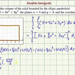 Use a Double Integral to Find the Volume Under a Paraboloid Over a Rectangular Region