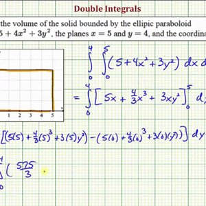 Use a Double Integral to Find the Volume Under a Paraboloid Over a Rectangular Region