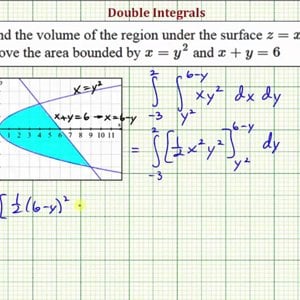 Evaluate a Double Integral Over a General Region - f(x,y)=xy^2