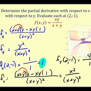 First Order Partial Derivatives