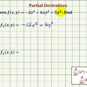 Ex: Determine a Partial Derivative Function of an Polynomial Function of Two Variables