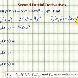 Ex: Determine Second Order Partial Derivatives