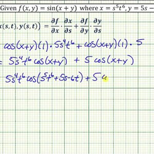 Ex: Chain Rule - Function of Two Variables with Two Independent Variable