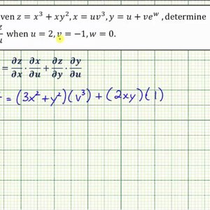 Ex: Chain Rule - Function of Two Variables with Three Independent Variable
