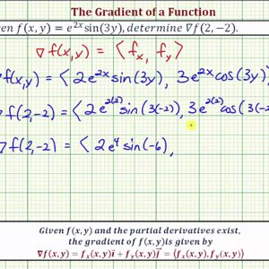 Ex: Find the Gradient of the Function f(x,y)=e^(2x)sin(3y)