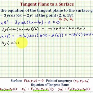 Ex 3: Find the Equation of a Tangent Plane to a Surface (Trigonometric)