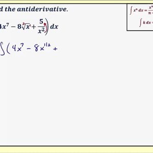 Introduction to Antiderivatives and Indefinite Integration (No Trig)