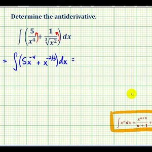 Ex 5: Determine Antiderivatives