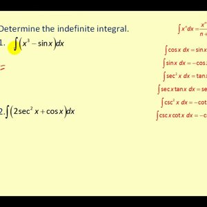 Basic Antidifferentiation of Trigonometric Functions