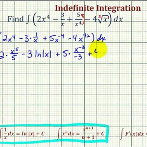 Ex:  Indefinite Integration with a Variety of Terms