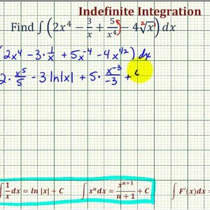 Ex:  Indefinite Integration with a Variety of Terms