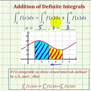Ex: Property of Definite Integral Addition