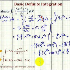 Ex: Definite Integral Involving a Rational Function Requiring Simplifying