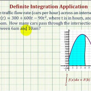 Ex: Definite Integration Application - Cars Passing Through an Intersection