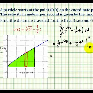 Ex 2:  Application of Definite Integration  (Distance)