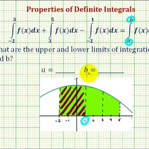 Ex: Properties of Definite Integrals - Determine Limits of Integration