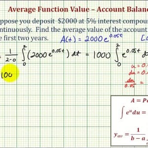 Ex: Integration Application - Average Value of an Investment Account