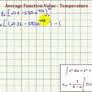 Ex: Integration Application - Average Value to Determine Average Coffee Temperature